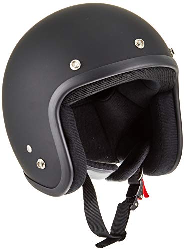 バイクパーツセンター バイクヘルメット ジェット KC-300M マッドブラック 751008 FREE (頭囲 57cm〜60cm未満)